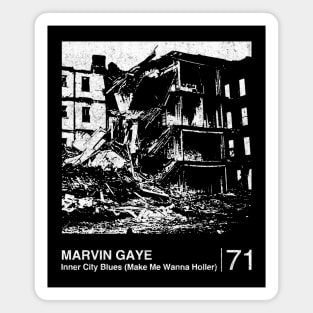 Inner City Blues / Minimalist Graphic Artwork Design Magnet